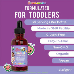 CoComelon Organic Toddler Elderberry Liquid Drops