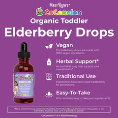 CoComelon Organic Toddler Elderberry Liquid Drops