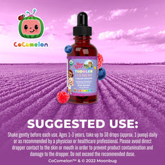 CoComelon Organic Toddler Elderberry Liquid Drops