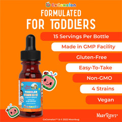 CoComelon Organic Toddler Vitamin D3+K2 Liquid Drops