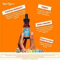CoComelon Organic Toddler Vitamin D3+K2 Liquid Drops