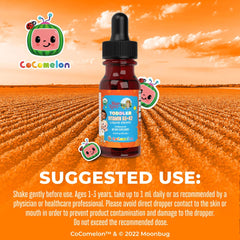 CoComelon Organic Toddler Vitamin D3+K2 Liquid Drops