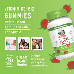 D3 + B12 Gummies (Strawberry)