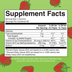 D3 + B12 Gummies (Strawberry)