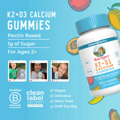 K2 + D3 Calcium Gummies