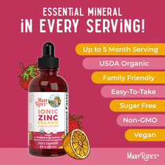 Liquid Ionic Zinc, Strawberry & Lemon