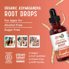 Organic Ashwagandha Root Liquid Drops