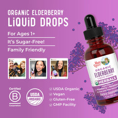 Organic Elderberry Liquid Drops