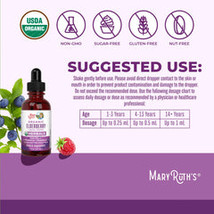 Organic Elderberry Liquid Drops