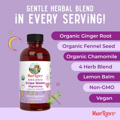 Organic Gripe Water Nighttime Liquid Drops