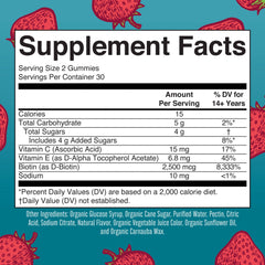 Organic Hair, Skin, & Nails Gummies
