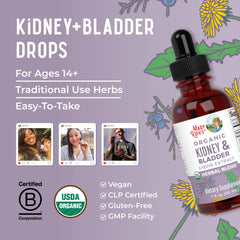 Organic Kidney & Bladder Herbal Blend Liquid Drops