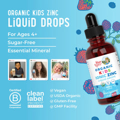 Organic Kids Ionic Zinc Liquid Drops