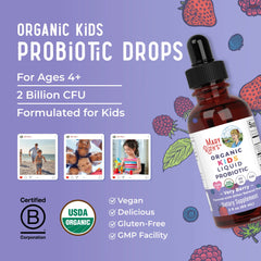 Organic Kids Liquid Probiotic (Very Berry, 2oz)