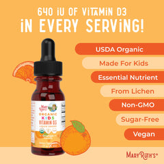 Organic Kids Vitamin D3 Liquid Drops