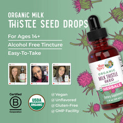 Organic Milk Thistle Seed Liquid Drops