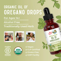 Organic Oil of Oregano Liquid Drops