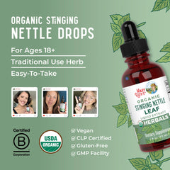 Organic Stinging Nettle Leaf Liquid Drops