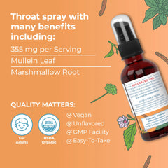 Organic Throat Spray (Unflavored)