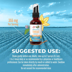 Organic Throat Spray (Vanilla)