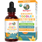 Organic Toddler Multivitamin Liquid Drops With Iron