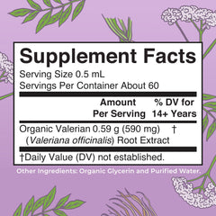 Organic Valerian Root Liquid Drops
