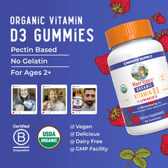 Organic Vitamin D3 Gummies