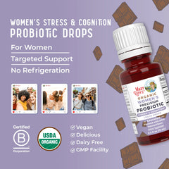 Organic Women's Precision Probiotic Stress & Cognition Liquid Drops