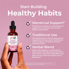 Organic Women's Wellness & Menstrual Support Liquid Drops