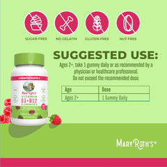 Sugar-Free D3 + B12 Gummies (Raspberry)