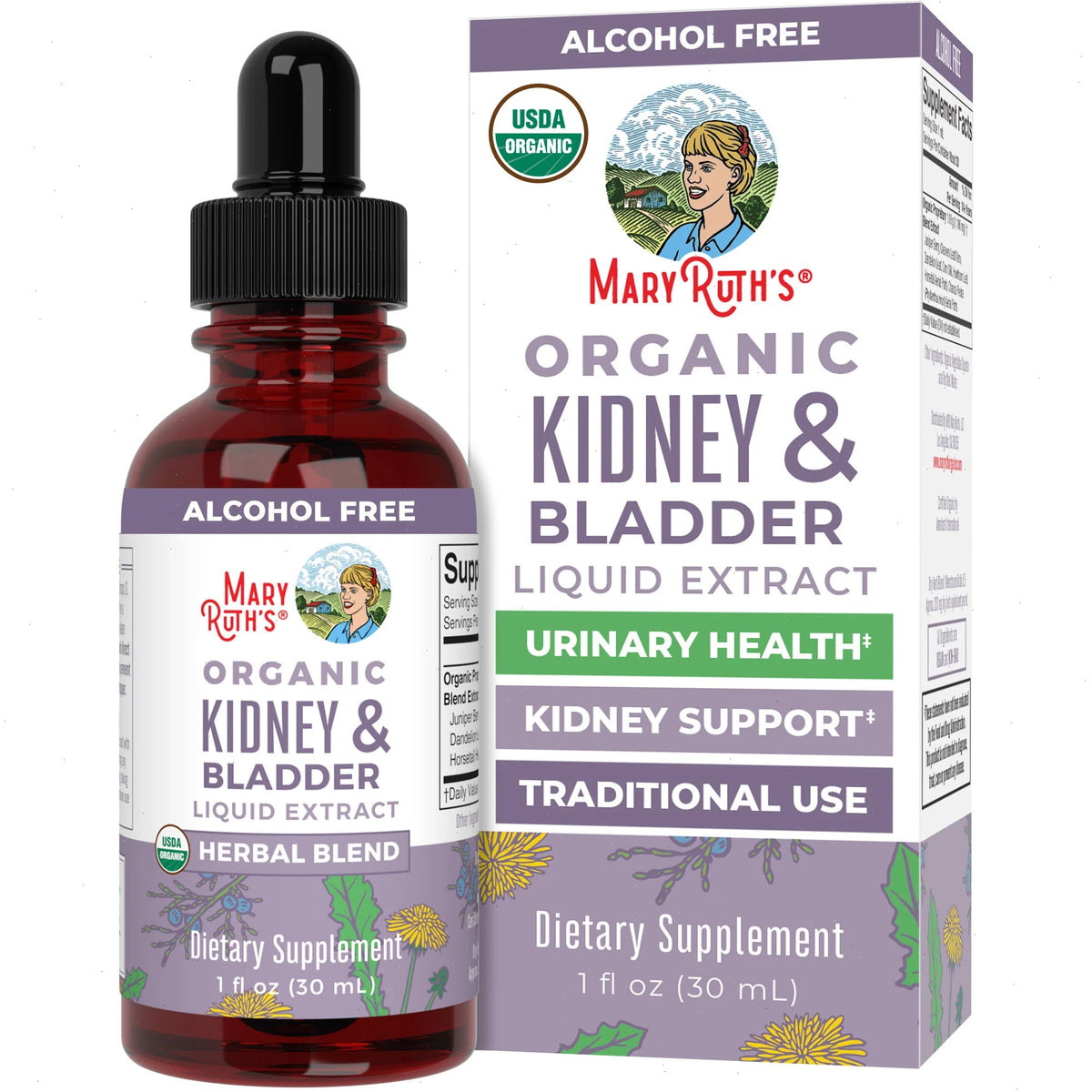 Organic Kidney & Bladder Herbal Blend Liquid Drops