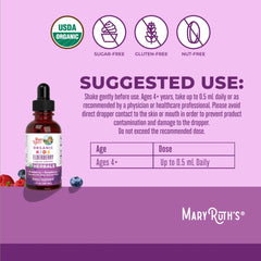 Organic Kids Elderberry Liquid Drops