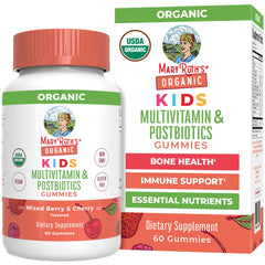 Organic Kids Multivitamin + Postbiotics Gummies