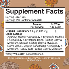 Organic Mushroom Complex Liquid Drops