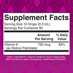 Vitamin A Organic Liquid Drops